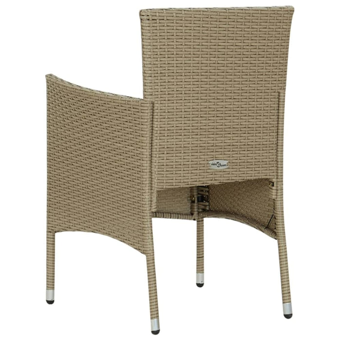 3 Piece Garden Dining Set Beige Tbixapk