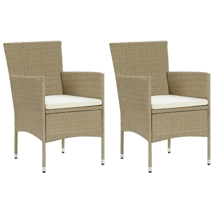 3 Piece Garden Dining Set Beige Tbixapk