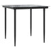 3 Piece Garden Dining Set Black Steel And Textilene Txbbibx