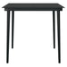 3 Piece Garden Dining Set Black Tbkkaok