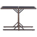 3 Piece Garden Dining Set Brown Tbixapo