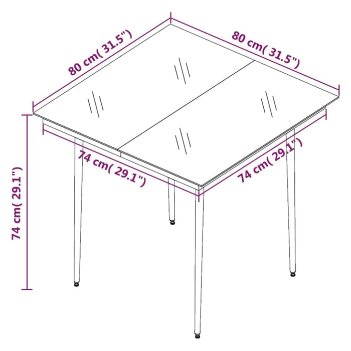 3 Piece Garden Dining Set Dark Grey Tbkklpp