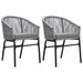 3 Piece Garden Dining Set Grey Tbkkxtt