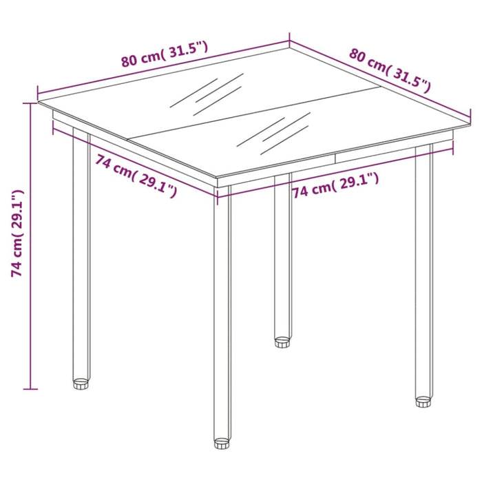 3 Piece Garden Dining Set Grey Tbkkxtt