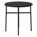 3 Piece Garden Dining Set Poly Rattan Black Tbknbtl