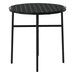 3 Piece Garden Dining Set Poly Rattan Black Tbknbxn