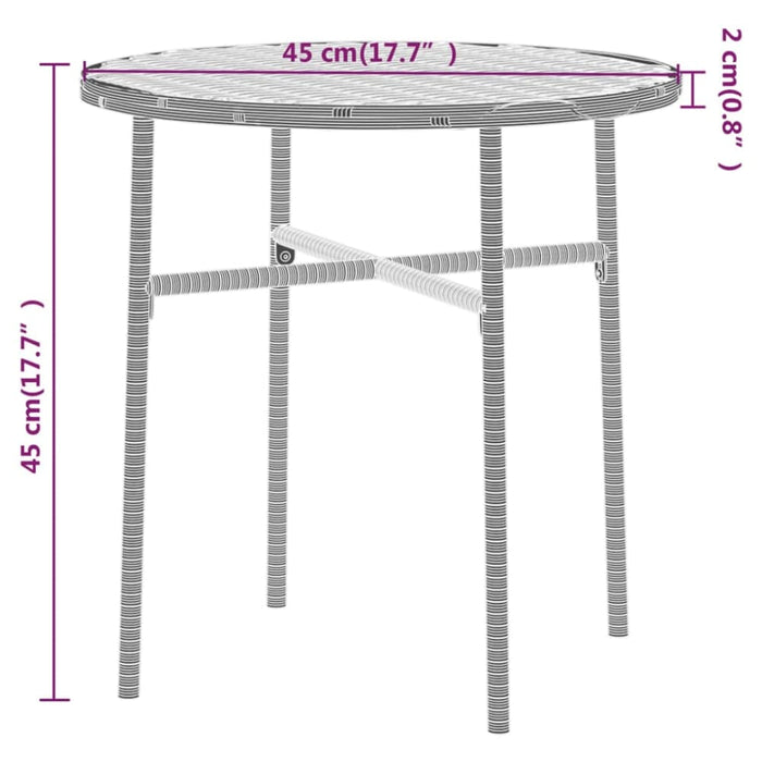 3 Piece Garden Dining Set Poly Rattan Grey Tbknbxk