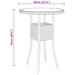 3 Piece Garden Dining Set Poly Rattan Grey Tbpnapk