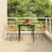 3 Piece Garden Dining Set Poly Rattan Topinap