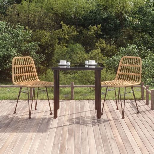 3 Piece Garden Dining Set Poly Rattan Topinni