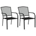 3 Piece Garden Dining Set Anthracite Steel Tonikli