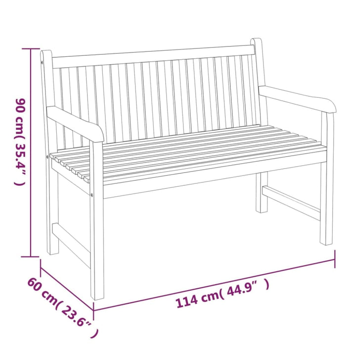 3 Piece Garden Dining Set Solid Wood Teak Topiopb