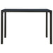 3 Piece Garden Dining Set Steel And Wpc Black Toiotk