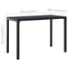 3 Piece Garden Dining Set Steel And Wpc Black Toiotk