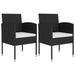 3 Piece Garden Dining Set Solid Acacia Wood & Poly Rattan