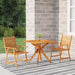 3 Piece Garden Dining Set Solid Wood Acacia Tbniotp