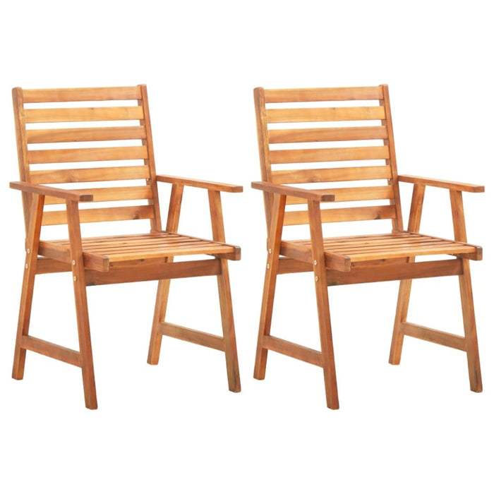 3 Piece Garden Dining Set Solid Wood Acacia Tbniotp