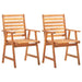 3 Piece Garden Dining Set Solid Wood Acacia Tbniotp