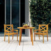 3 Piece Garden Dining Set Solid Wood Acacia Tbpikki