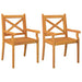 3 Piece Garden Dining Set Solid Wood Acacia Tbpikki