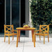 3 Piece Garden Dining Set Solid Wood Acacia Tbpikkk