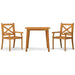 3 Piece Garden Dining Set Solid Wood Acacia Tbpikkk