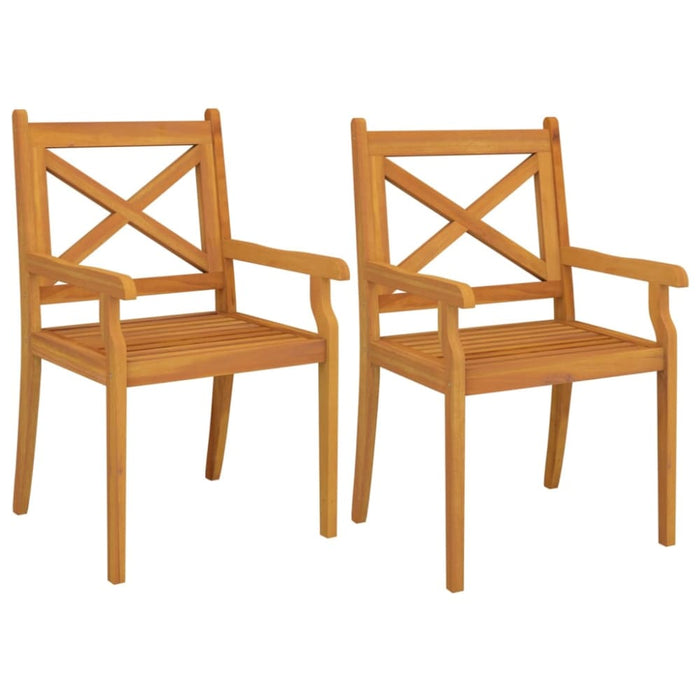 3 Piece Garden Dining Set Solid Wood Acacia Tbpikkk