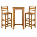 3 Piece Garden Dining Set Solid Wood Acacia Topatkb