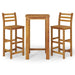 3 Piece Garden Dining Set Solid Wood Acacia Topatkb