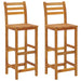 3 Piece Garden Dining Set Solid Wood Acacia Topatnx