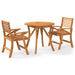 3 Piece Garden Dining Set Solid Wood Acacia Toplnpa