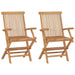 3 Piece Garden Dining Set Solid Wood Teak Tbnioni