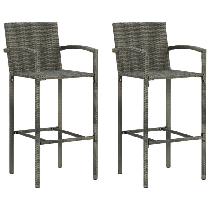 3 Piece Garden Bar Set Grey Tblanni