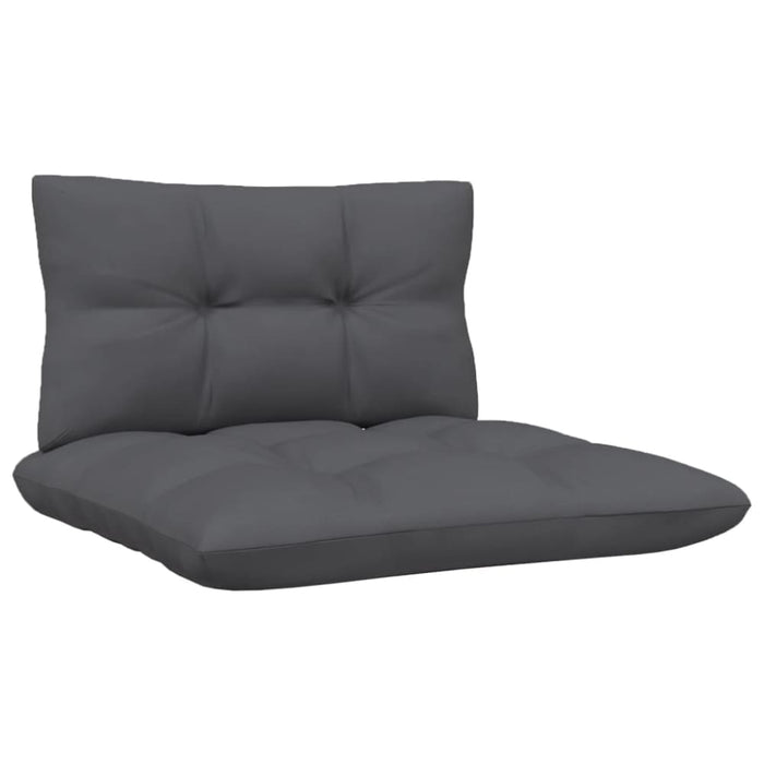 3 Piece Garden Lounge Set With Anthracite Cushions Pinewood