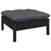 3 Piece Garden Lounge Set With Anthracite Cushions Pinewood