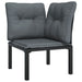 3 Piece Garden Lounge Set Black And Grey Poly Rattan Toniitb