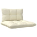 3 Piece Garden Lounge Set With Cream Cushions Pinewood