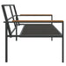 3 Piece Garden Lounge Set With Cushions Anthracite Steel