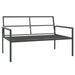 3 Piece Garden Lounge Set With Cushions Anthracite Steel