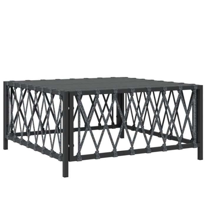 3 Piece Garden Lounge Set With Cushions Anthracite Steel