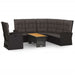 3 Piece Garden Lounge Set With Cushions Black Poly Rattan