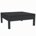 3 Piece Garden Lounge Set With Cushions Black Solid