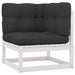 3 Piece Garden Lounge Set With Cushions Solid Pinewood