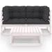 3 Piece Garden Lounge Set With Cushions Solid Pinewood