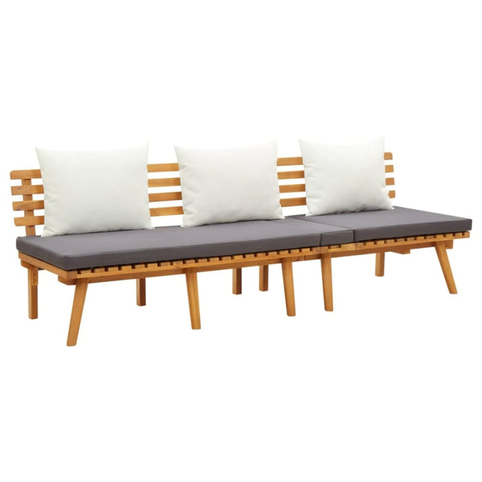 3 Piece Garden Lounge Set With Cushions Solid Wood Acacia