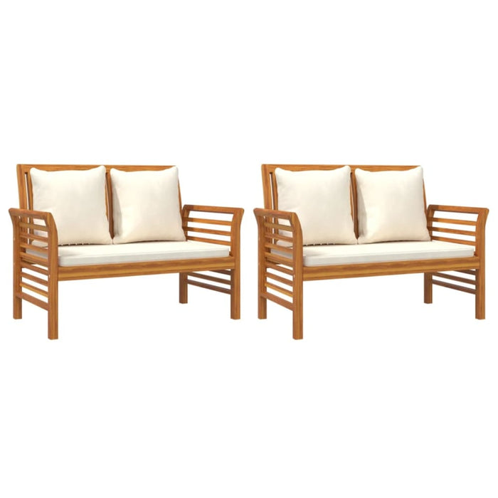 3 Piece Garden Lounge Set With Cushions Solid Wood Acacia