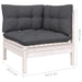 3 Piece Garden Lounge Set With Cushions Solid Wood Pine