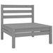 3 Piece Garden Lounge Set Grey Solid Wood Pine Tbnxtik