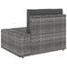 3 Piece Garden Lounge Set Poly Rattan Grey Akpxi