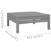 3 Piece Garden Lounge Set Solid Pinewood Grey Nbllba